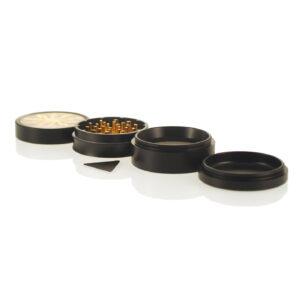Alternative view of Aluminium Grinder - Lightning Series - Gold