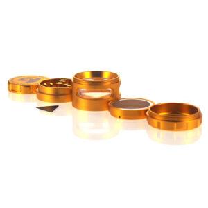 Alternative view of Aluminium Grinder - 5 Piece Series - Gold