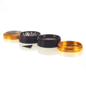 Alternative view of Aluminium Grinder - Black Series - Gold
