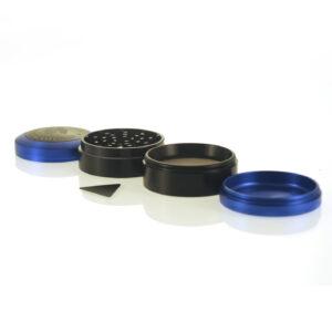 Alternative view of Aluminium Grinder - Black Series - Blue