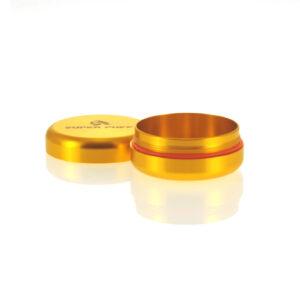 Alternative view of Aluminium Storage Case - Gold - Powderbox Series